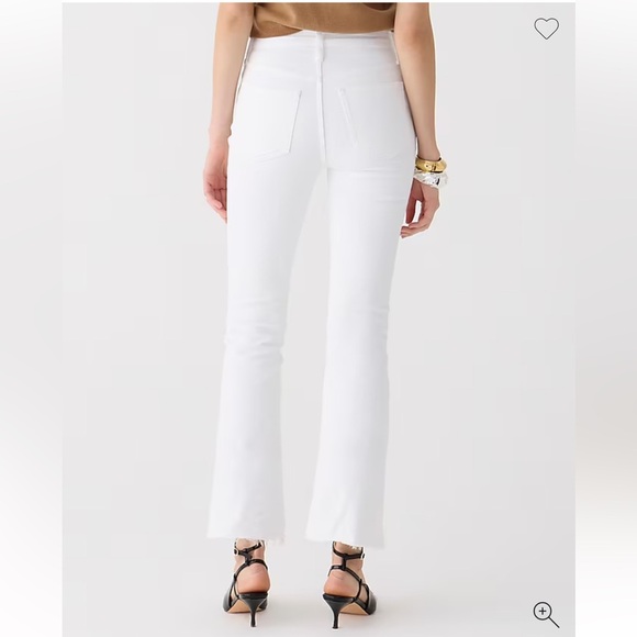 New w/minor defect. J.Crew 9" demi-boot crop jean in white wash. Size 27 $128 - Picture 3 of 8